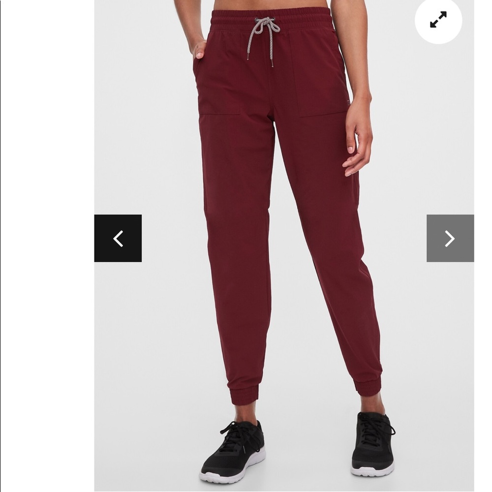 GAP Burgundy Track Pants